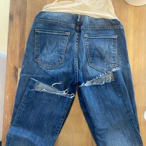 Mother Maternity Cropped Jeans